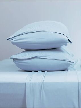 Sleepy's Deluxe Cool Stretch Sheet Set Split King Light Blue